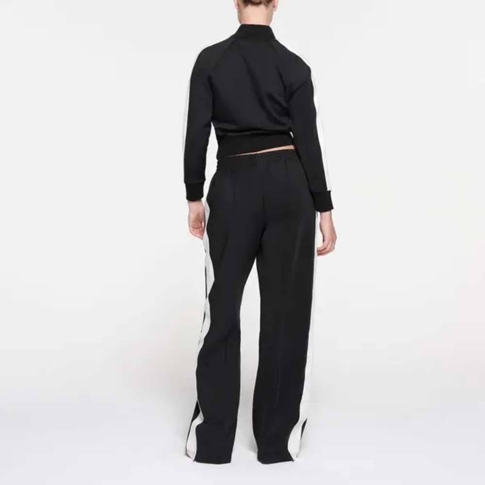 SKIMS NWT Straight Leg Striped Track Pant SIZE 2X Straight Leg Sporty Pleat - Picture 4 of 11